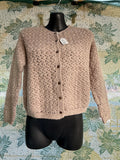 Handmade Crochet Button Front Cardigan Sweater