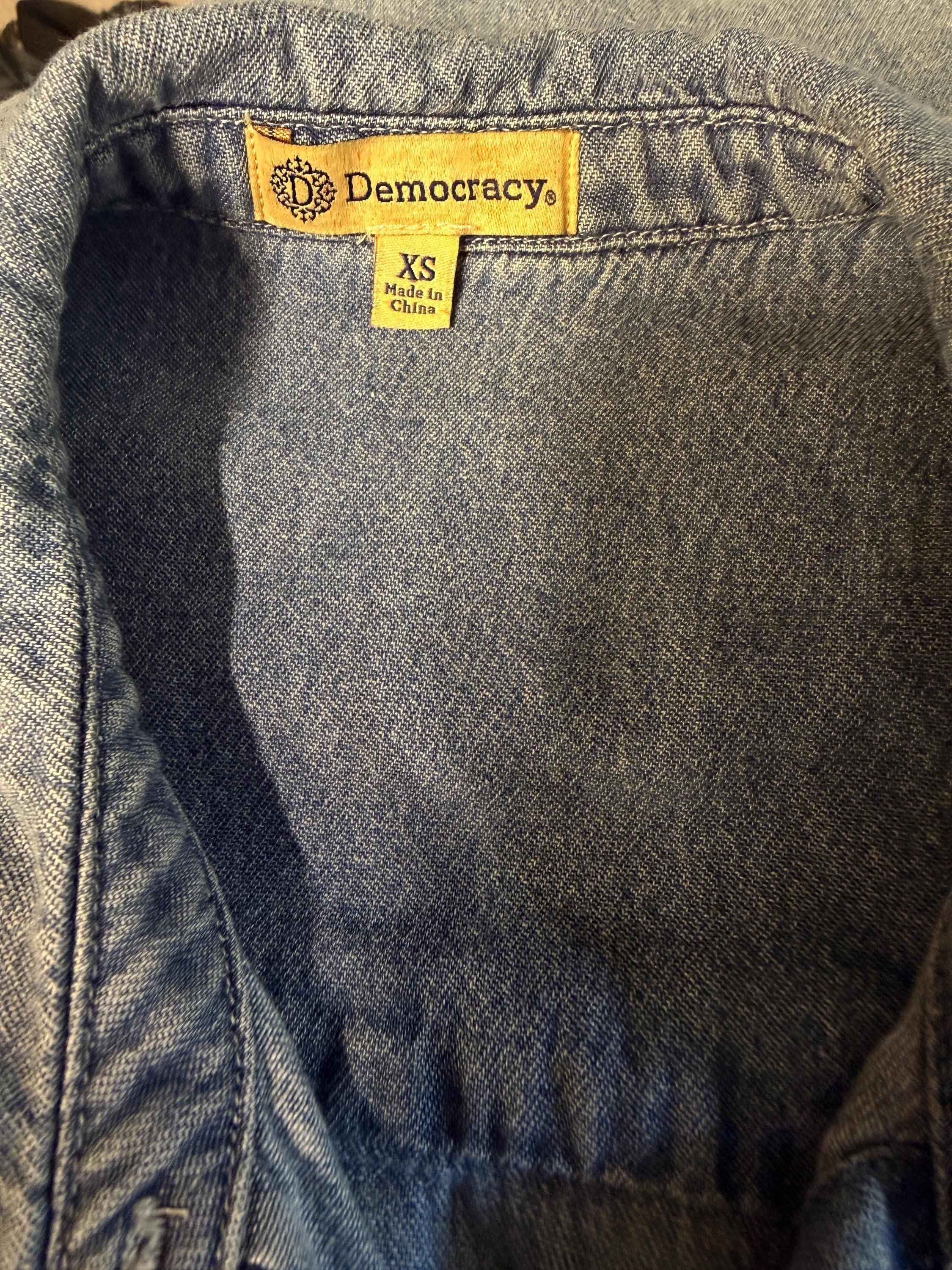 Democracy Denim Button Front Shirt Jacket