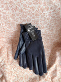 Navy Blue Touch Screen Gloves Quilted Cuff New With Tags