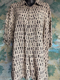 Corsini Abstract Geometric Button-Up Shirt