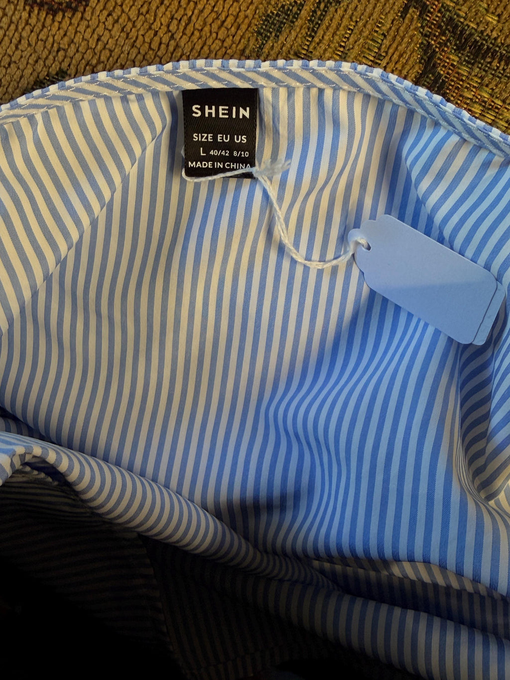SHEIN Asymmetrical Striped Top
